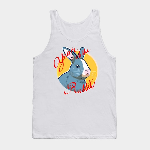 Year of the Rabbit Tank Top by Chi-Yun